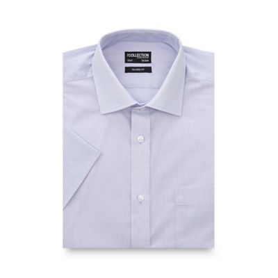 The Collection Big and tall lilac short sleeved tailored fit shirt